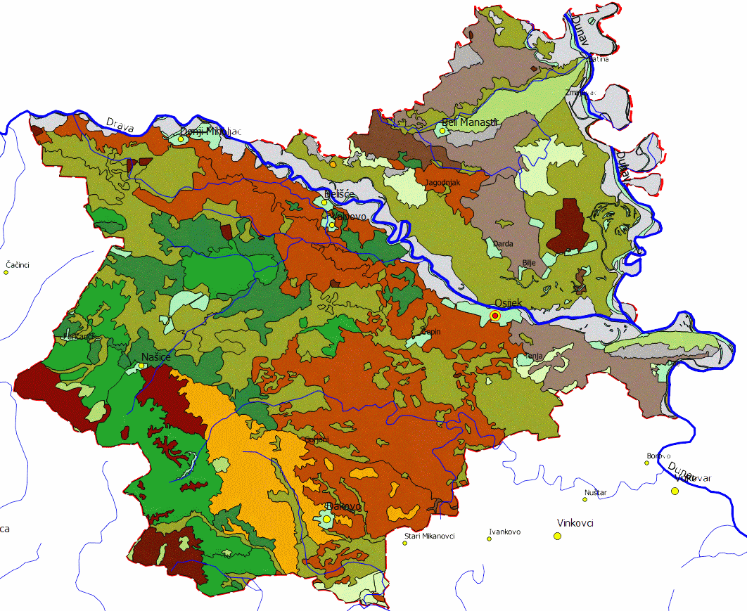 Tipovi tala Osječko-baranjske županije